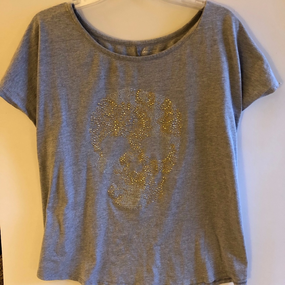 Grey Sugar Skull top